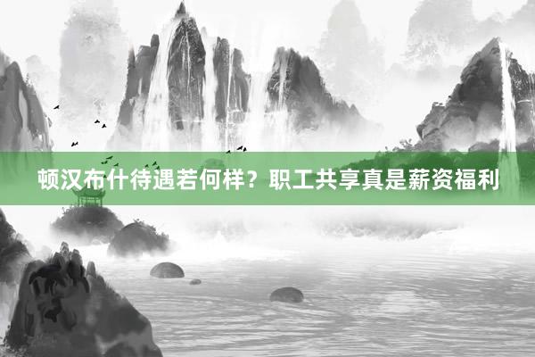 顿汉布什待遇若何样？职工共享真是薪资福利